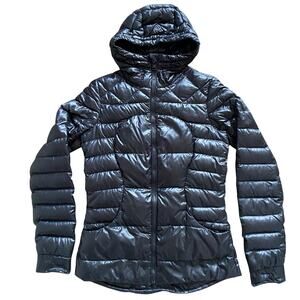 Lululemon Fluffin Awesome Jacket Sz 4 Black Goose Down Lightweight